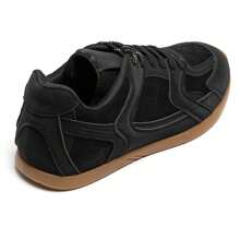 Fashionable Casual Lace-Up Soft Bottom Women Shoes - Black - View 6