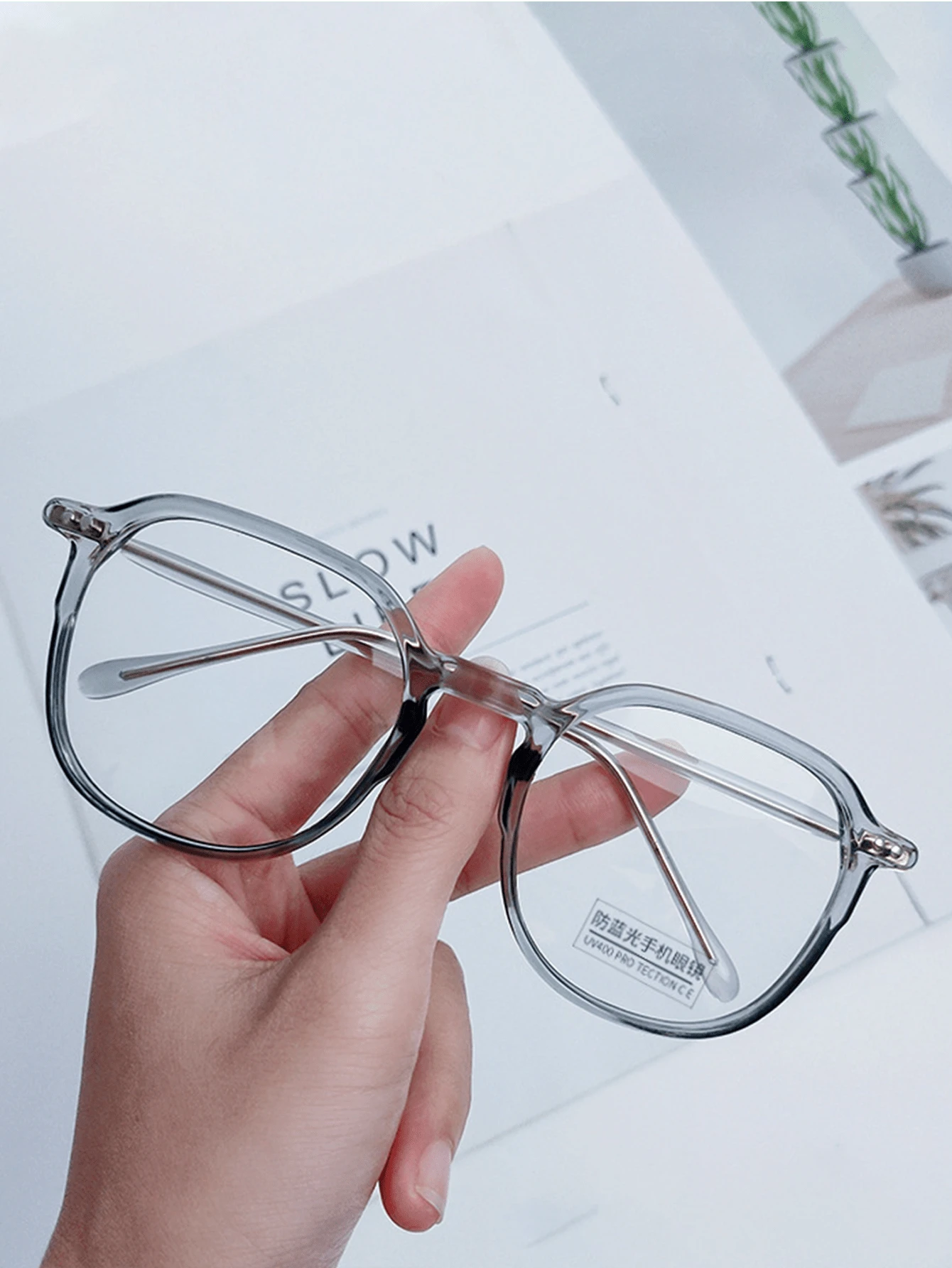 Novos Óculos de Moda Vintage 2025, Óculos Coreanos Estilosos Sem ...