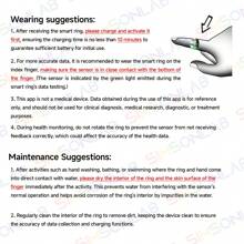 SIMSONLAB 升级版智能戒指，适用于男士和女士智能戒指，运动记录功能，计步器，卡路里监测，具有 24 种运动模式的健身追踪器，时尚智能戒指兼容 IOS/和 Android - 黑色 - 查看 8