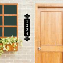 1 Piece Custom Metal Door Number Plate - Personalized Address Plates, House And Street Name Labels For Front Doors - Waterproof And Durable, Easy To Install Personalized Metal Address Plates, Ideal Holiday, Housewarming Gift