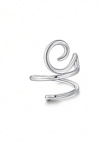 CIZME 1PC Silver Ear Cuff Earrings For Women,Ear Cuff Non Piercing Cartilage Clip Cuff Earrings Fake Earrings,Ear Cuffs For Women Non Piercing Silver Cuff Earrings, Clip On Cartilage Wrap Earring Adjustable Earrings Set, Hypoallergenic Fake Earrings,Clip On Cartilage Earrings For Sensitive Ears,Silver Ear Wrap Earrings For Helix Cartilage - Silver - View 22