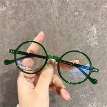 Fashion Green Circular Frame Presbyopic Glasses Female Reading Glasses +1.0-+4.0 - White - View 15