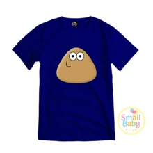 Unisex POU T-Shirt/Children's/Youth Shirt - 藏蓝色 - 查看 1