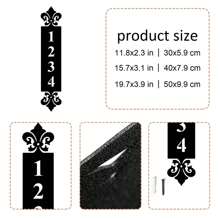 1 Piece Custom Metal Door Number Plate - Personalized Address Plates, House And Street Name Labels For Front Doors - Waterproof And Durable, Easy To Install Personalized Metal Address Plates, Ideal Holiday, Housewarming Gift