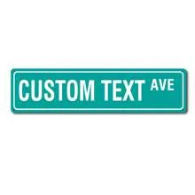 1pc Personalized Custom AVE Metal Street Sign Custom Text Novelty Road Sign Room Decoration, Aesthetic Room Decor, Bedroom Decor, Home Decoration, House Decor, Valentine's Day, Valentine's Day Decor Gifts Birthday Graduation - Multicolor - View 8