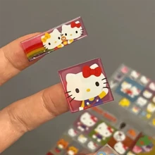 Sanrio 58 peças autoadesivas, adesivos de papel para bagagem, adesivos para laptop, adesivos para capa de celular, adesivos para motocicleta, adesivos para janela de carro, adesivos de parede e adesivos para caneca. Design à prova d'água. Presente de Natal!