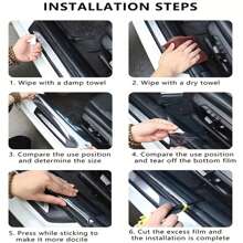 PVC 透明汽车保护膜，自粘防刮膜，适用于车辆保险杠和引擎盖 - 無色 - 查看 8