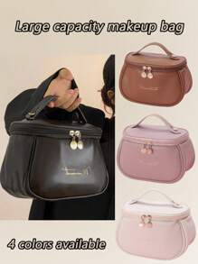 1 Stück Reise Make-up Organizer Tasche, wasserdichte Kosmetiktasche, Make-up Tasche mit großer Kapazität, Kulturtasche, Handtasche, Organizer Tasche, geeignet für Lippenstift, Ohrringe, Schmuck, Make-up Pinsel, Lidschattenpalette, Puder, Lotion, Kosmetikessenz, Brautjungferngeschenk, Geschenk für Mutter, Geburtstagsgeschenk, Geschenk für Freunde und Lehrer, Wohndekoration'