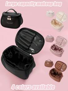 1 Stück Reise Make-up Organizer Tasche, wasserdichte Kosmetiktasche, Make-up Tasche mit großer Kapazität, Kulturtasche, Handtasche, Organizer Tasche, geeignet für Lippenstift, Ohrringe, Schmuck, Make-up Pinsel, Lidschattenpalette, Puder, Lotion, Kosmetikessenz, Brautjungferngeschenk, Geschenk für Mutter, Geburtstagsgeschenk, Geschenk für Freunde und Lehrer, Wohndekoration'