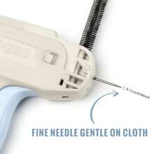 Micro Tagging Gun For Clothing, Upgraded Fine Stitch Gun, No Jam Mini Stitch Gun For Clothes, Quick Clothing Fixer Sewing Tool Kit With 6 Needles, 1000 Black & 1000 White 5mm Mini Fasteners