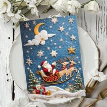 1pc/2pcs/24pcs Charming & Fun Christmas Reindeer Greeting Card, Watercolor Birthday Card, Invitation Card, Thank You Card, Personalized Design, Cartoon Pattern Series, Comes With Envelope, Perfect Gift For Christmas, Birthday, For Him/Her, Family, Friends, Siblings, High-Quality Thick Card Stock, Comfortable Texture