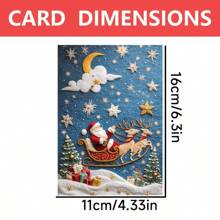 1pc/2pcs/24pcs Charming & Fun Christmas Reindeer Greeting Card, Watercolor Birthday Card, Invitation Card, Thank You Card, Personalized Design, Cartoon Pattern Series, Comes With Envelope, Perfect Gift For Christmas, Birthday, For Him/Her, Family, Friends, Siblings, High-Quality Thick Card Stock, Comfortable Texture