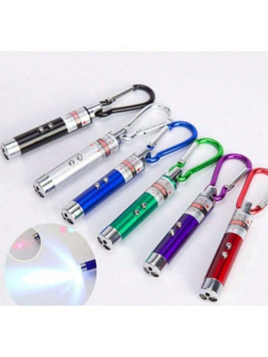 Red Laser Pen High Quality 3 In 1 Laser Mini Led Flashlight Beam Light Pointer - Đỏ - Xem 1