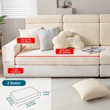 1pc Tea Leaves Jacquard Sofa Cover, All-Season Protective Slipcover, Stretchy & Machine Washable, Fits Single/Loveseat/3-4 Seater/Sectional Sofa Gifts Birthday Graduation