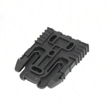 QLS Tactical Gunstock Quick Detach Latch, Multifunctional Waist Quick Detach Connection Plate, Buckle Quick Release System - Black - View 5