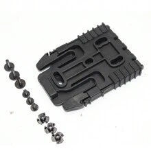 QLS Tactical Gunstock Quick Detach Latch, Multifunctional Waist Quick Detach Connection Plate, Buckle Quick Release System - Black - View 2