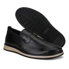 Men's Dress Shoes Moccasin Casual Sneakers - màu đen - Xem 1