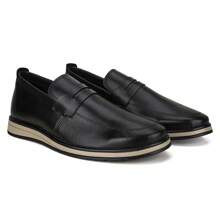 Men's Dress Shoes Moccasin Casual Sneakers - màu đen - Xem 5