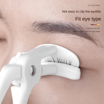 1支睫毛夹，广角设计，小巧便携，易于使用，持久卷翘不夹眼皮