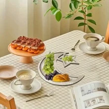 1 件星月形木制装饰件，用于装饰和糖果托盘 - 适用于房间装饰、生日派对和节日庆祝活动，木制工艺品最佳礼物生日盘子厨房配件厨房装饰托盘水果托盘托盘装饰 - 原木色 - 查看 6