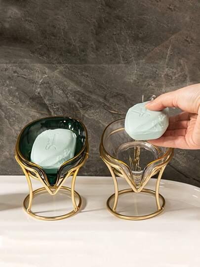 No-Drip Soap Holder – Ventilated Soap Storage Shelf, Drainable Soap Dish For Bathroom & Kitchen – Rustproof Bath Accessory