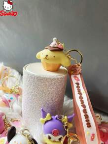 1 件卡通零食系列钥匙扣，可爱毛绒公仔钥匙扣，适用于钥匙、背包、礼物、配饰 - 彩色 - 查看 18