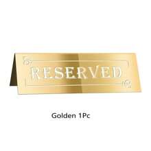 Reserved Table Signs, Acrylic Guest Reservation Table Tents Sign, Waterproof Gold Double-Sided Reserved Seat Signs, Reserve Signs For Wedding Birthday Party Restaurants Meeting Best Gifts,Wedding Decor,Home Decor ,Room Decor Party Favors Bride Graduation Birthday Decorations Party Decorations Bachelorette - Multicolor - View 9