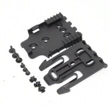 QLS Tactical Gunstock Quick Detach Latch, Multifunctional Waist Quick Detach Connection Plate, Buckle Quick Release System - Black - View 3