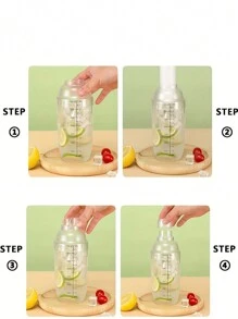 Nắp có thể tháo rời tiện dụng cho phép bạn thêm đá, rượu vang trắng và bình lắc vào bình lắc để tăng tốc độ sản xuất và tạo ra một loại cocktail ngon và cân bằng. Bạn có thể sử dụng bình lắc này để làm sinh tố, sữa, cocktail và nhiều thứ khác mà không làm hỏng hương vị, - Trong sáng - Xem 7