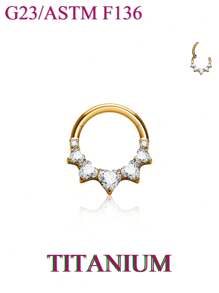 1pc Shiny Luxury! Multiple Zirconia Cool Link Design Unisex Nose Ring Earring, Fashionable Casual Eye-Catching Piercing Jewelry! - Multicolor - View 26