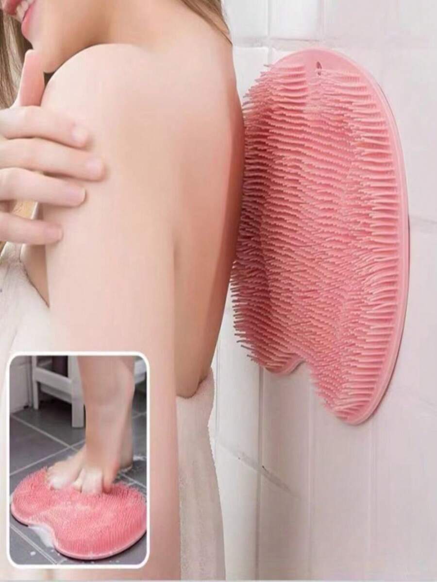 Foot Shower, Back Massager Brush, Bathroom Cleaner, Non-Slip Bathtub - 彩色 - 查看 1