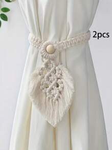 2pcs Curtain Ties - Handmade Woven Curtain Ties, Bohemian Home Decor Curtain Ties For Indoor And Outdoor Curtain Decoration Gifts Birthday Graduation