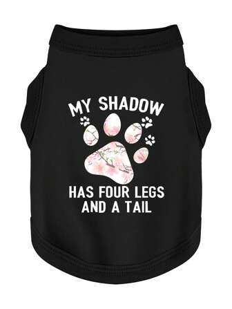Premium Sleeveless Dog Vest With Unique Cute Paw And Flower Design Shirt: Crafted From High-Quality Materials Tank Top, Superior Comfort And Durability For Small, Medium, & Large Breeds – Perfect For Daily Wear, Walks, And Special Occasions