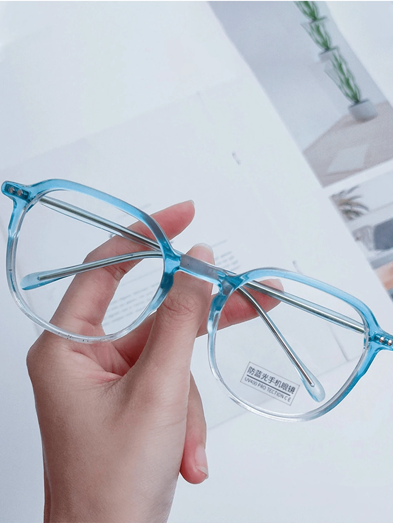 Novos Óculos de Moda Vintage 2025, Óculos Coreanos Estilosos Sem ...