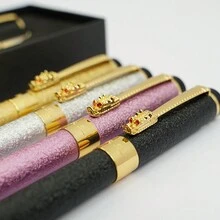 学生练习笔，商务礼品签字笔，送给父母、朋友的最佳礼物，圣诞礼物，新年礼物（黑色、粉色、金色、银色） - 多色 - 查看 9