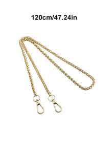 Handbag Shoulder Strap, Crossbody Bag Chain, Gold Chain Shoulder Strap, Mahjong Bag Long Chain Accessory, Underarm Bag Chain Replacement Strap, DIY Modification Accessory Extension Chain Shoulder Bag Crossbody Bag Universal, DIY Handmade Detachable Shoulder Strap Handle Strap Metal Replacement Chain Bag Accessory - Gold - View 2