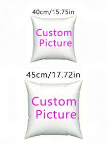 Gối ảnh tùy chỉnh, Gối cá nhân hóa bằng vải mềm, Thích hợp cho các cặp đôi, cha mẹ, bạn bè, sinh nhật, phòng khách, phòng ngủ, ghế sofa - Nhiều màu - Xem 2