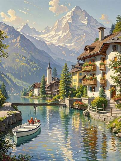 1pc DIY Diamond Painting Kit - Full Drill Household Decor 11.8*15.7in