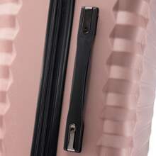 Stylish Travel Luggage Set: Lightweight ABS Shell, Number Lock, 4 360 Rotating Wheels, Aluminum Telescopic Handle Luggage Set Trolley Cabin Suitcase. Four Sizes: Large Suitcase: 24 "(60 Liters) 65x40x25cm, Medium Cabin Suitcase: 20" (37 Liters) 55x35x22cm. Small Cabin Suitcase: 18 "(32 Liters) 50x32x19cm And A Practical Toiletry Bag 14 "(11 Liters) 35x25x16cm ( 8002 ) - 灰色 - 查看 6