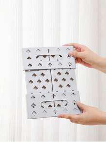 加厚折叠收纳篮适用于办公文具学习用品、厨房收纳、冰箱收纳、家用橱柜收纳、梳妆台化妆品收纳、浴室收纳，一物多用，满足居家多种用途需求 - 彩色 - 查看 7