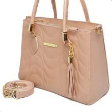 Copacabana Women's Medium Shoulder Strap Bag - 摩卡棕 - 查看 4