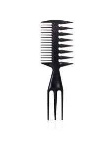 Vintage Hair Styling Comb For Men, Large Tooth Comb For Pompadour, Texture, Double-Sided Comb, Wide Tooth Comb, 3-In-1 Hairstyling Comb With Fine/Thick Teeth, Pointed Tail Comb For Cutting/Shaping
