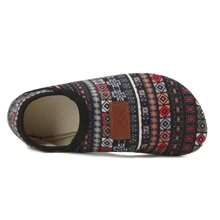 Home Slippers Women's Men's Comfortable Bohemian Sock Shoes With Soft Rubber Base, Suitable For Indoor/Outdoor Use - Bohemian Color - View 2