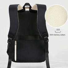 Large Capacity School Backpack For Student Women Men Unisex Waterproof - 紫色 - 查看 7