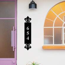 1 Piece Custom Metal Door Number Plate - Personalized Address Plates, House And Street Name Labels For Front Doors - Waterproof And Durable, Easy To Install Personalized Metal Address Plates, Ideal Holiday, Housewarming Gift