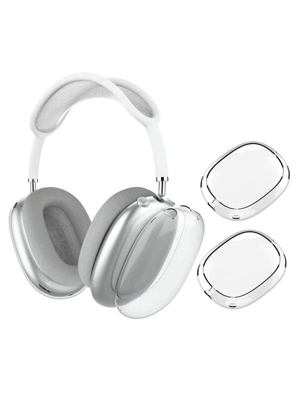 Keychain,Lanyard Headset Bluetooth Max Earmuff Protective Case Transparent Earcap Protective Case