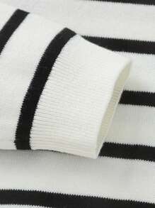 Balabala 儿童毛衣，男孩和女孩新款套头高领衫，2024 年秋冬 - 白黑色 - 查看 5