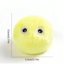 Juguete de peluche interactivo con pelota para gatos - Juguete de entrenamiento divertido con sonido chirriante para mascotas