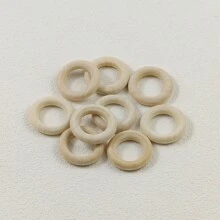 60入組/套30mm天然木圓圈工藝品-木質環和吊墜珠寶DIY製作材料 - 一包 - 查看 24