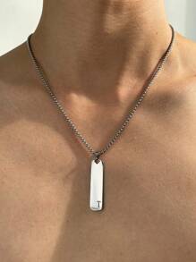 26 件不锈钢字母吊坠项链，时尚简约个性嘻哈百搭欧美街头风格男士 - 項鍊 - 查看 7